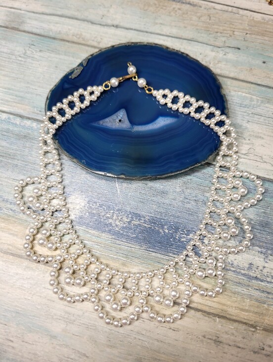 Jewelry - Elegant Chocker White Pearl  Necklace